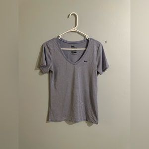 Nike Basic Tee Blue Striped Women’s Size S